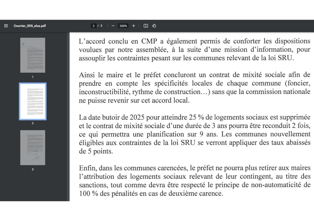 La commission mixte paritaire acte la fin de l&rsquo;obligation de construction de 25 % de logements sociaux d&rsquo;ici à&nbsp;2025