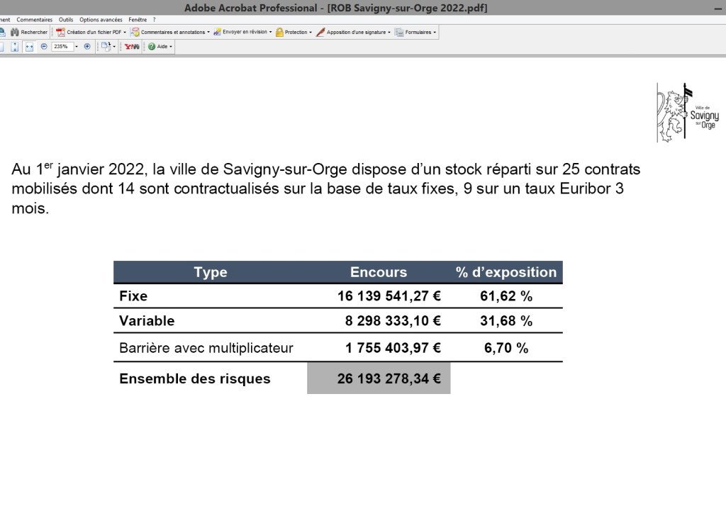 Savigny-sur-Orge : Ni vu, ni connu, cet emprunt fixe devenu variable sans aucune raison qu&rsquo;on ne sache m&rsquo;expliquer !