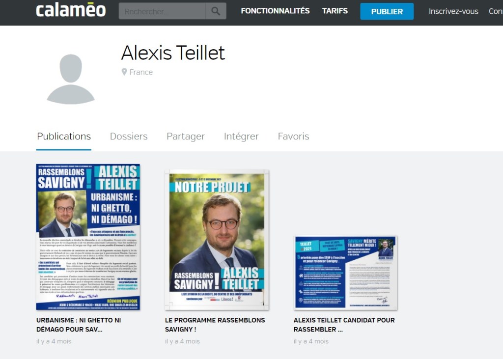 Alexis TEILLET, je te vois ! (mésusage d&rsquo;un véhicule municipal et suppression d&rsquo;un document compromettant de son&nbsp;Calameo)