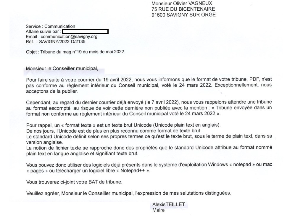 Les grands combats politiques d&rsquo;Alexis TEILLET : obtenir les tribunes d&rsquo;expression en format texte brut&nbsp;unicode