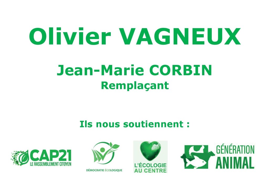 La campagne législative 2022 d&rsquo;Olivier VAGNEUX et de Jean-Marie&nbsp;CORBIN