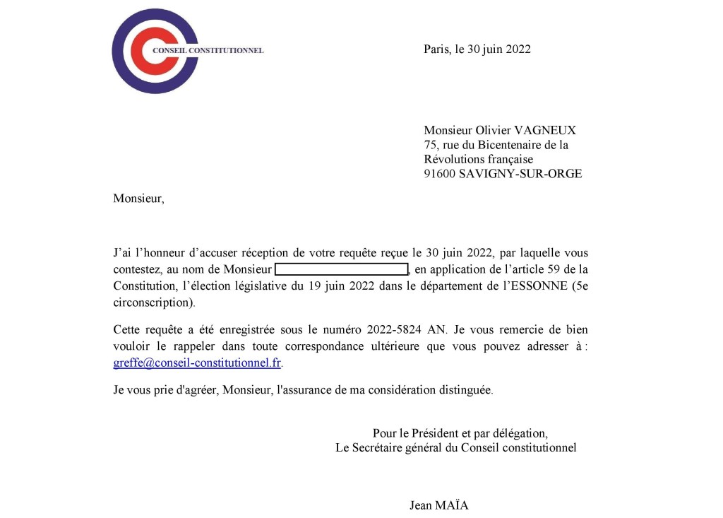 Législatives 2022 : le Conseil constitutionnel a rejeté 28 des 99 protestations électorales (plus 1&nbsp;QPC)