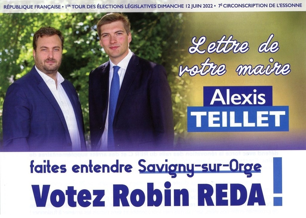Faites entendre Savigny-sur-Orge ! Ne votez pas Robin REDA&nbsp;!