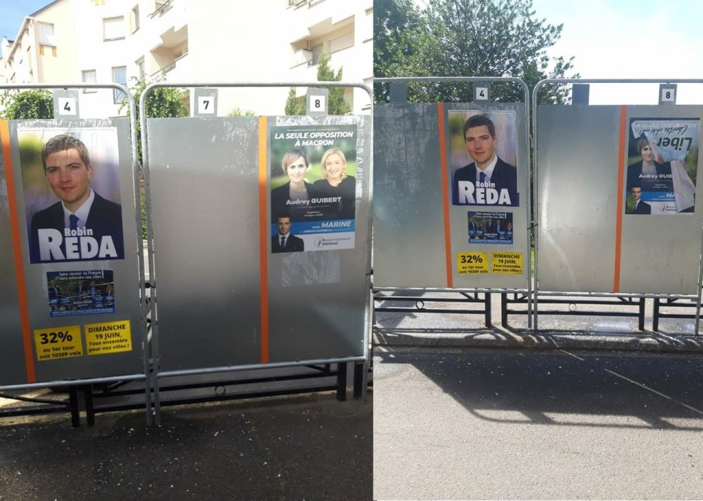 Législatives 2022 : Alexis TEILLET fait retirer les panneaux électoraux officiels de Claire LEJEUNE&nbsp;!!!