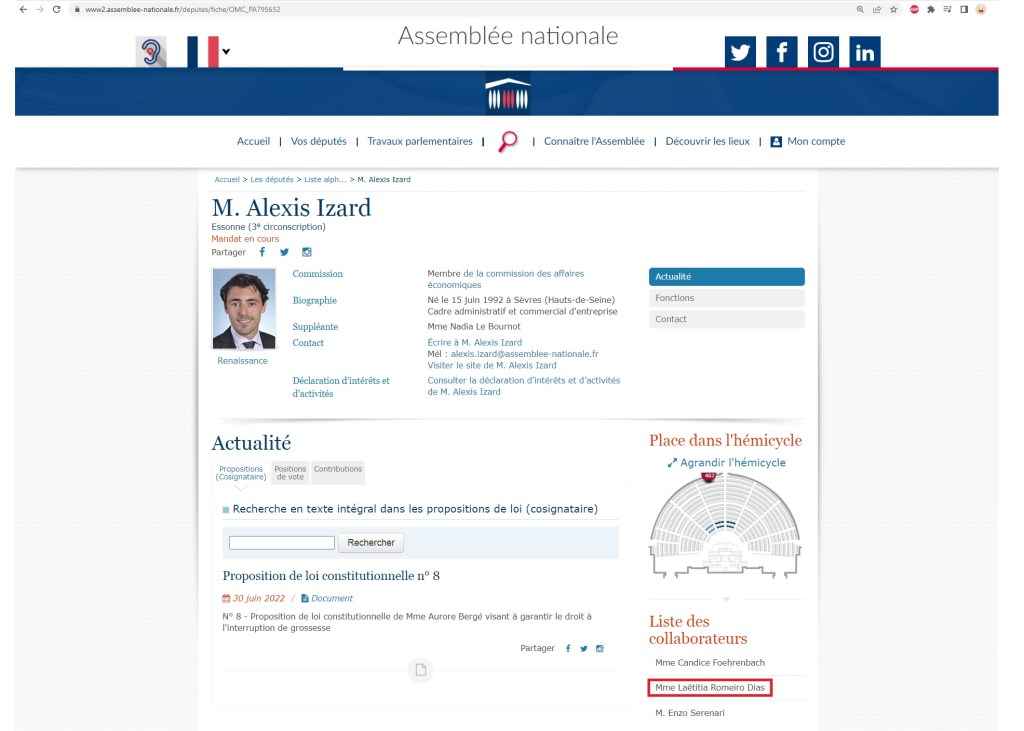 Super le nouveau « projet professionnel », la « nouvelle fonction au niveau national » de Laëtitia ROMEIRO DIAS&nbsp;!