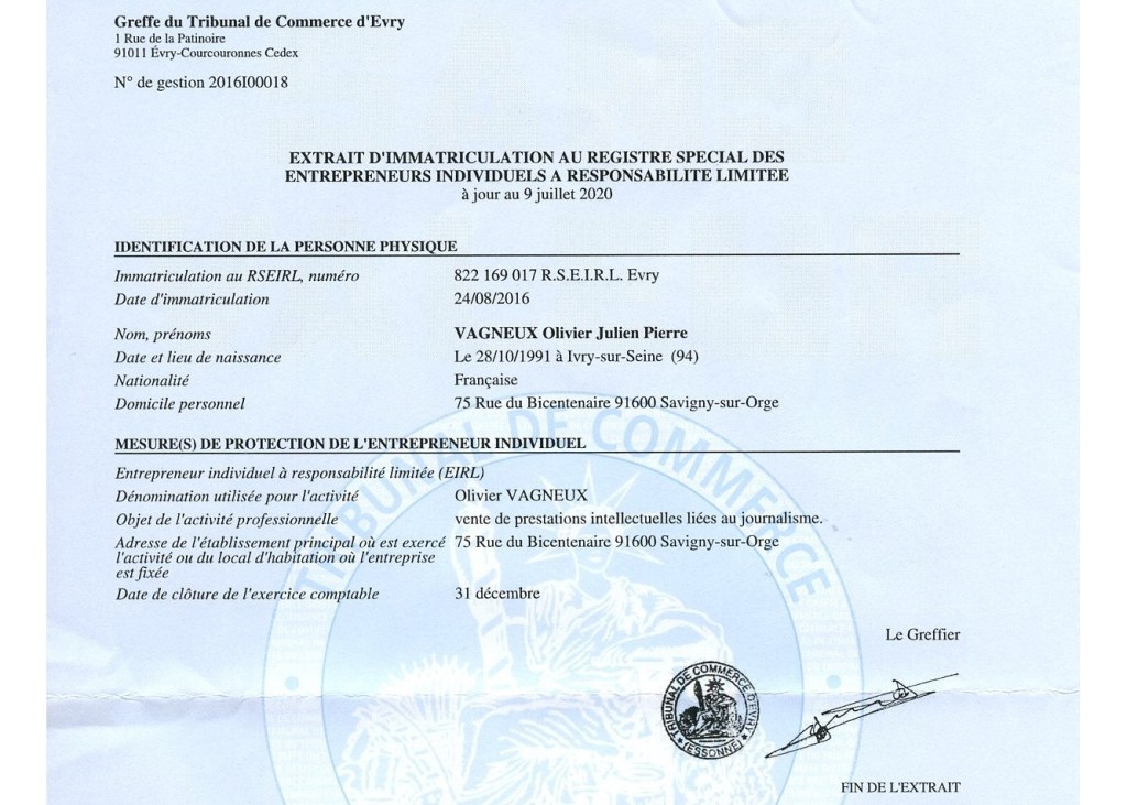 Suppression du statut d&rsquo;entrepreneur individuel à responsabilité limitée : pas de modification des nom et documents pour l&rsquo;EIRL&nbsp;existante