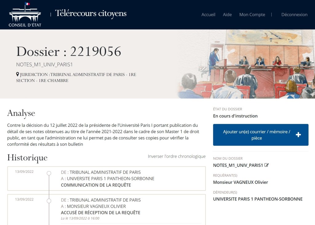 Ce qu&rsquo;il faut faire pour obtenir de pouvoir consulter ses copies… (= un recours au Tribunal&nbsp;administratif)