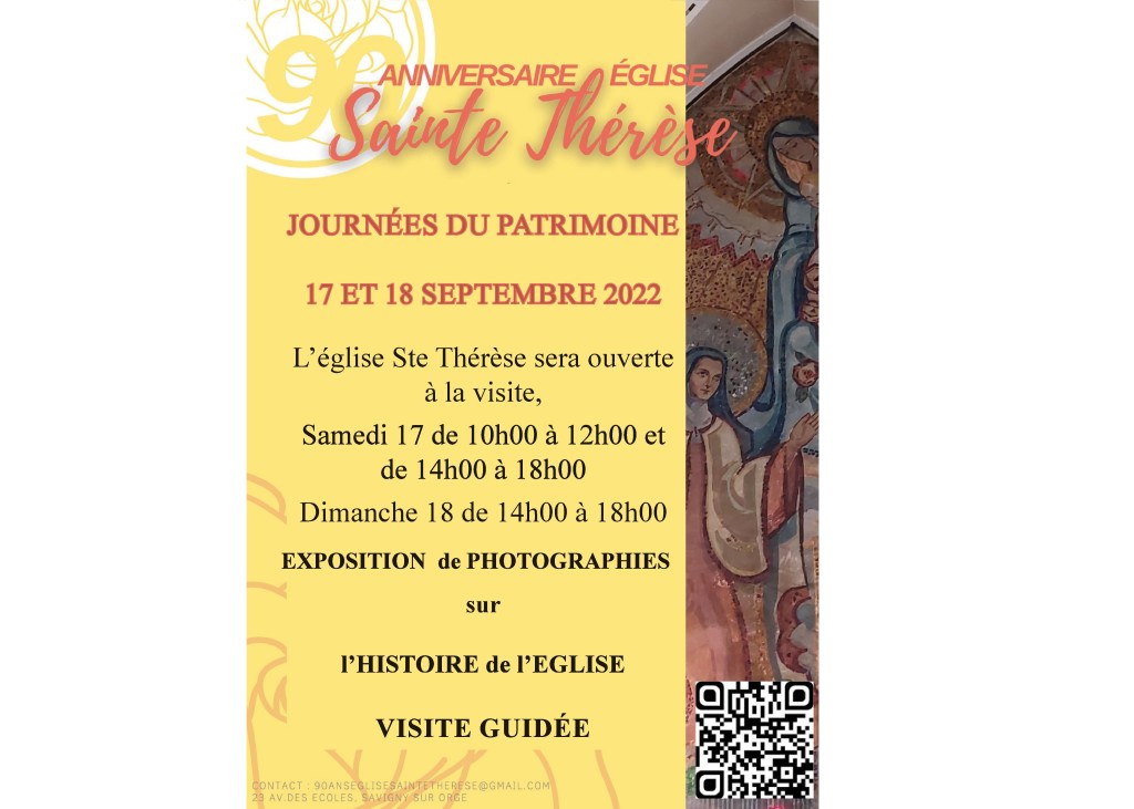Savigny-sur-Orge : des visites guidées de l&rsquo;église sainte-Thérèse pour les Journées du patrimoine&nbsp;2022
