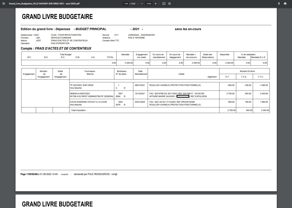 Droit de suite : Céline ROUILLER-FORSANS a obtenu 1 080 euros de protection fonctionnelle de la Commune&nbsp;!