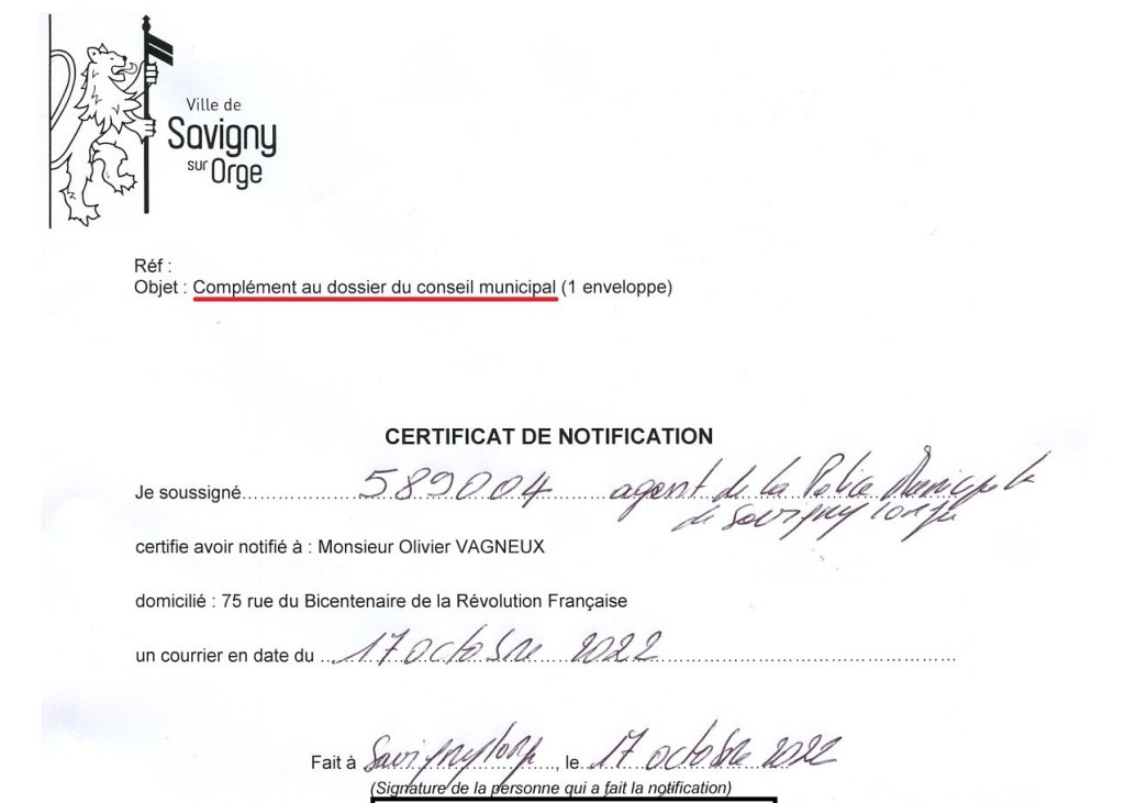 Report du conseil municipal de Savigny-sur-Orge : à force de faire les cons à jouer avec le feu des courriers, l&rsquo;administration s&rsquo;est&nbsp;brûlée…