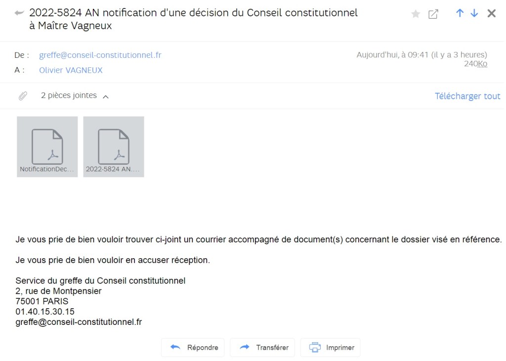 Olivier VAGNEUX échoue à faire annuler l&rsquo;élection de Paul MIDY. Je suis désolé pour Cédric&nbsp;VILLANI.