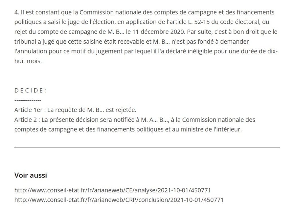 Fin de la période d&rsquo;inéligibilité (méritée ?) pour Antoine CURATOLO et Bernard&nbsp;BLANCHAUD