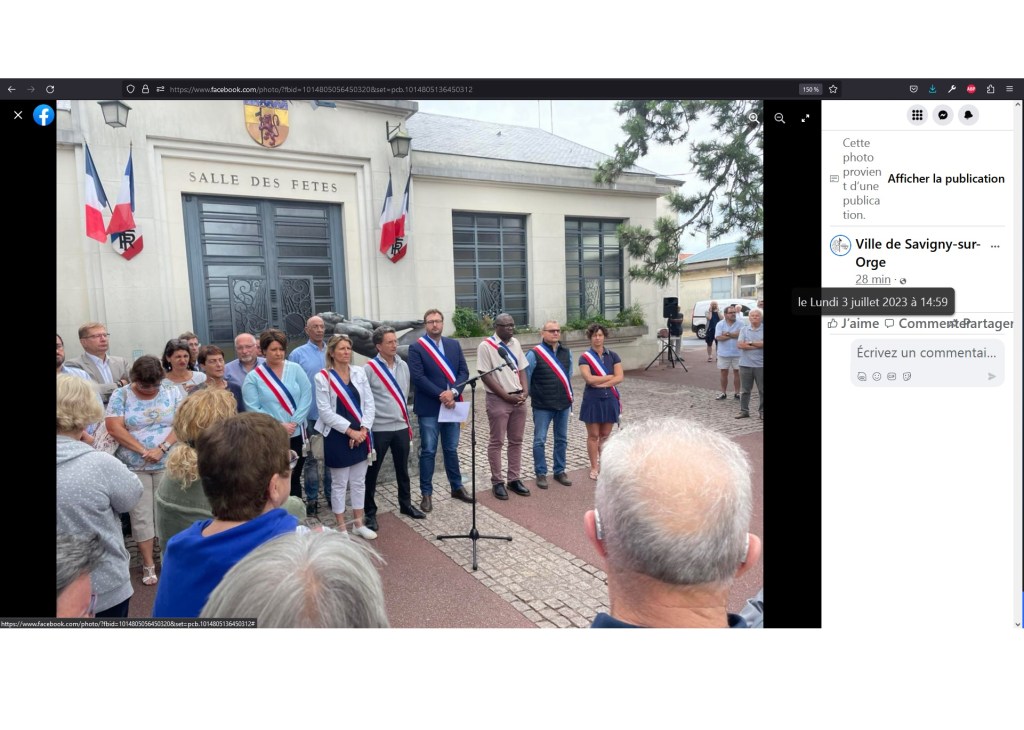 Des conséquences de l&rsquo;affaire Nahel à Savigny-sur-Orge et des responsabilités d&rsquo;Alexis TEILLET dans ce qui se passe&nbsp;localement