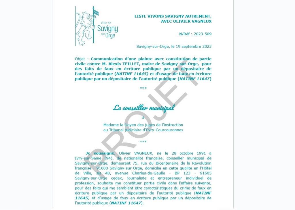 Miskine Alexis TEILLET que j&rsquo;accuse de commettre, à cinq minutes près, un nouveau crime de faux en écriture publique ¯\_(ツ)_/¯ (convention avec le CAUE&nbsp;91)