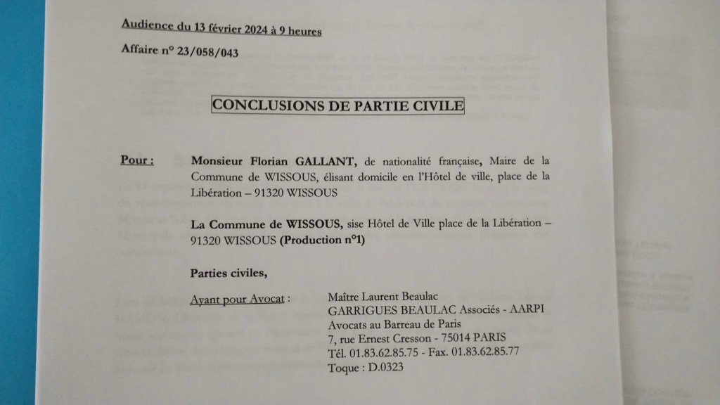 Wissous : le policier municipal, accusé d&rsquo;avoir menacé de mort le maire Florian GALLANT, a été&nbsp;relaxé