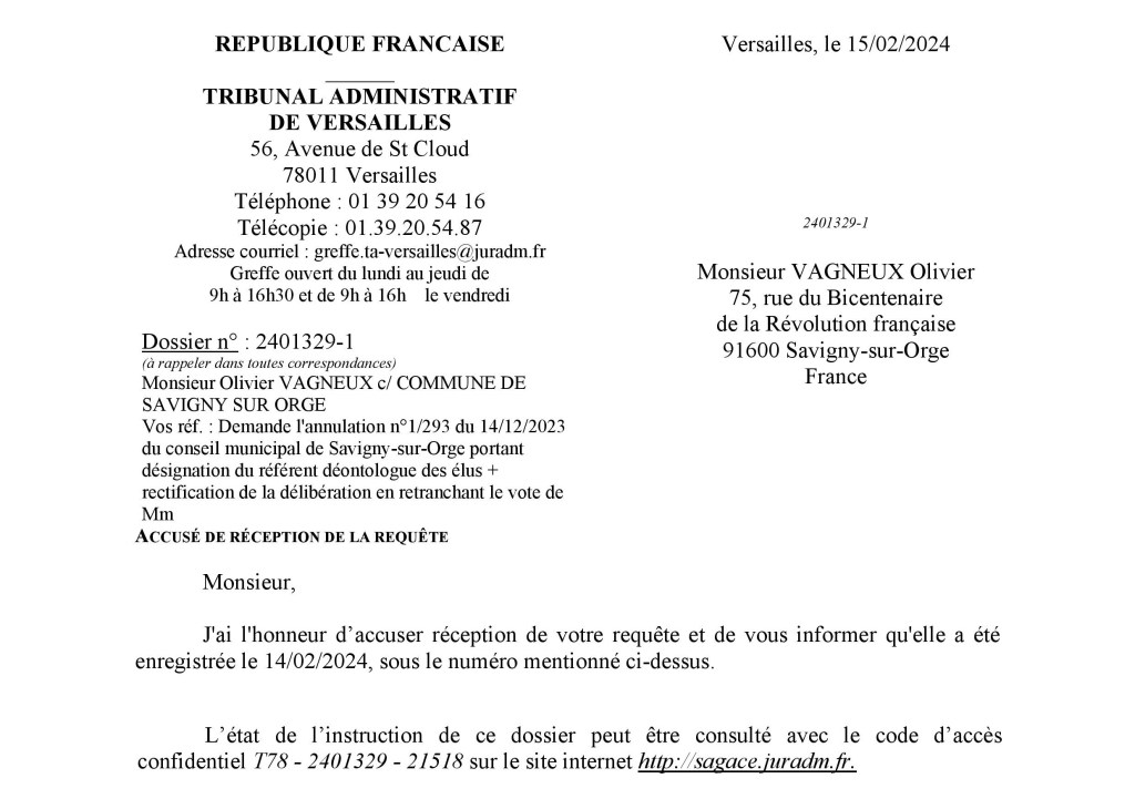 Savigny-sur-Orge : la délibération désignant le référent déontologue des élus est illégale parce que le service juridique n&rsquo;est juste bon qu&rsquo;à faire de mauvais copier-collers… ¯\_(ツ)_/¯