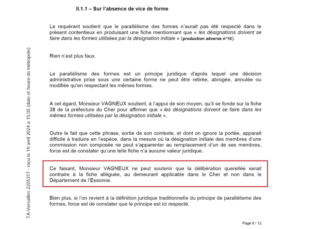 Et Maître Alexandra ADERNO inventa l&rsquo;application territorialisée du droit, avec des règles applicables dans le Cher mais pas en Essonne…&nbsp;¯\_(ツ)_/¯