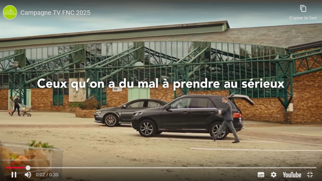 Savigny-sur-Orge, en toile de fond du dernier clip de la Fédération nationale des chasseurs !!! (Alexis TEILLET a prostitué l&rsquo;image de la Ville « Savigny, ville amie de la chasse et des chasseurs » pour 100&nbsp;euros)