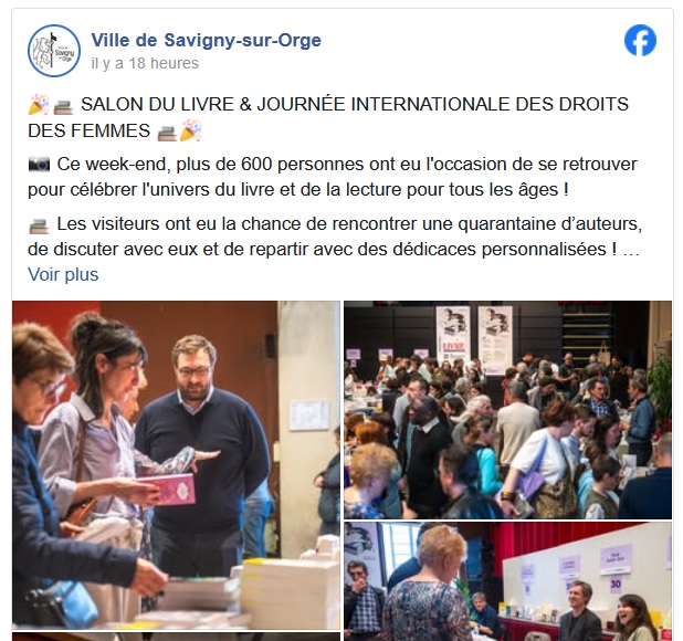 Excusez-moi, était-ce le salon du livre ou le salon du maire au salon du livre ?