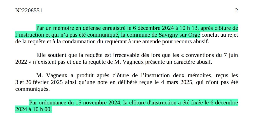 Pour 13 minutes de retard, la Commune de Savigny-sur-Orge déchue de sa capacité de se défendre en&nbsp;justice…