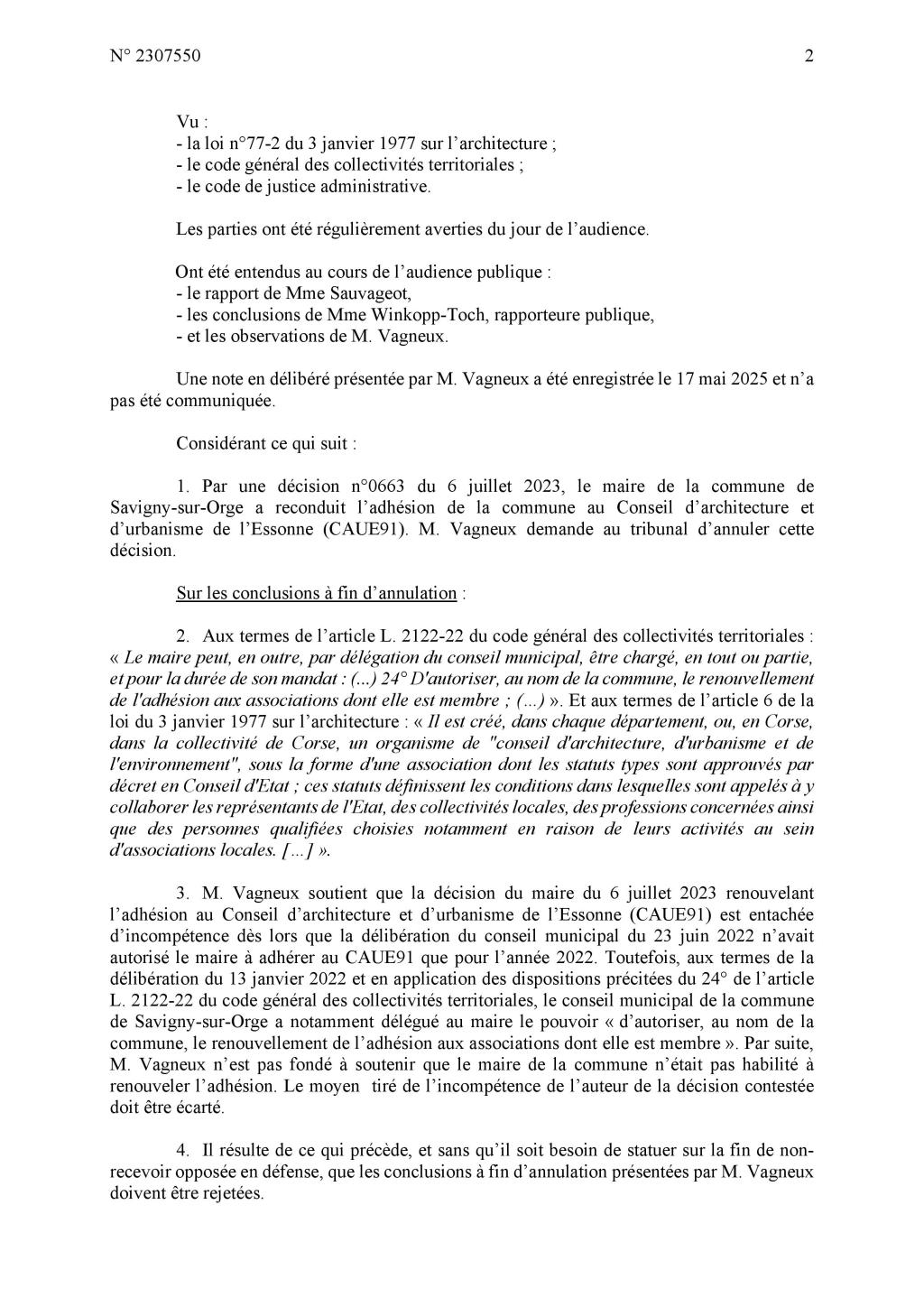 Le Tribunal administratif de Versailles juge qu’un maire peut renouveler l’adhésion à une association dont la commune est membre au-delà de la durée expressément prévue par le conseil municipal
