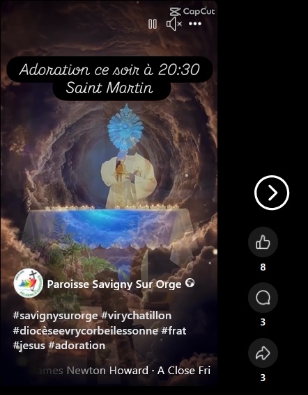 Je crois que je ne vis pas dans la même Église que celle de l’Instagram de la Paroisse de Savigny-sur-Orge…