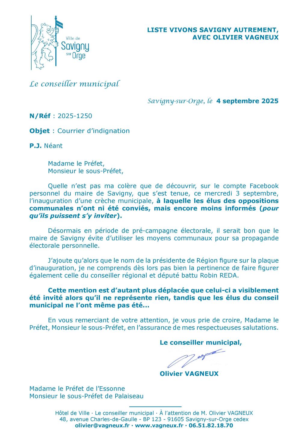 Minable Alexis TEILLET qui n&rsquo;invite même pas les élus des oppositions municipales à l&rsquo;inauguration de la nouvelle crèche&nbsp;municipale