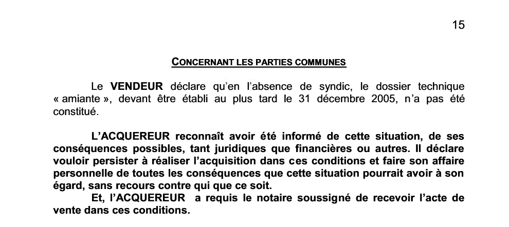 Droit de suite : le cinéma L&rsquo;Excelsior a été acquis sans diagnostic amiante sur les parties communes. La Ville le savait et a dit faire son affaire personnelle de cette&nbsp;situation