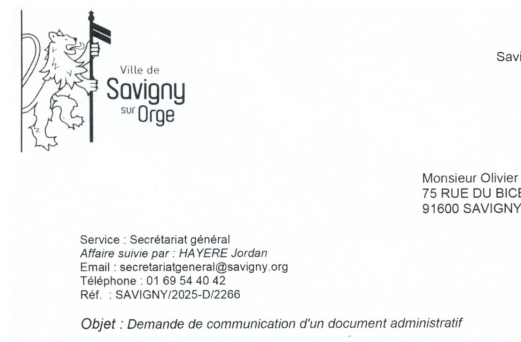 Miracle (ou Renaissance) ! Jordan HAYERE a appris à (presque) correctement accuser réception d&rsquo;une demande&nbsp;!!!