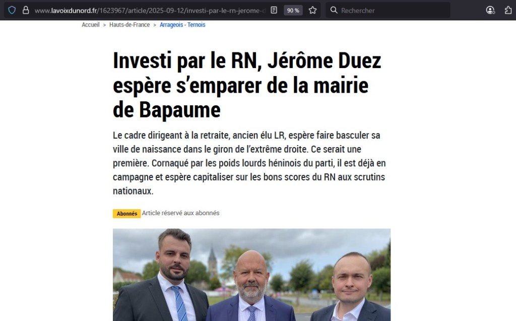 ¯\_(°_°)_/¯ Municipales 2026 : un colistier d&rsquo;Alexis TEILLET candidat du RASSEMBLEMENT NATIONAL !!!&nbsp;¯\_(°_°)_/¯