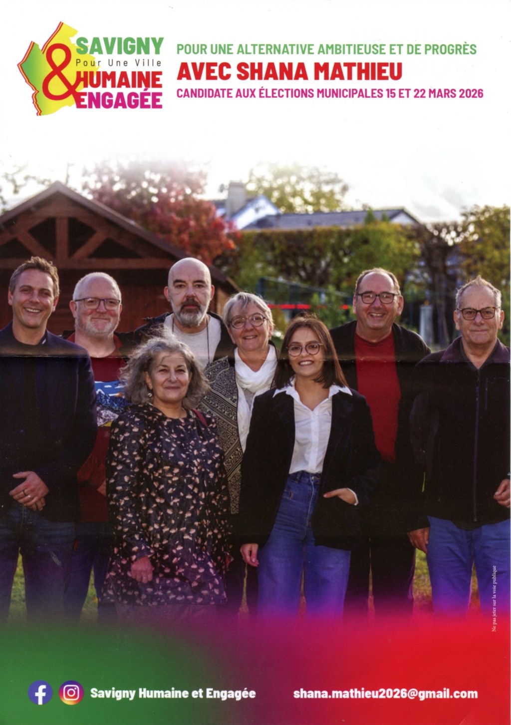 Shana MATHIEU, candidate communiste (PCF) de Savigny humaine et engagée, ne veut pas donner le nom et le domicile de son imprimeur…