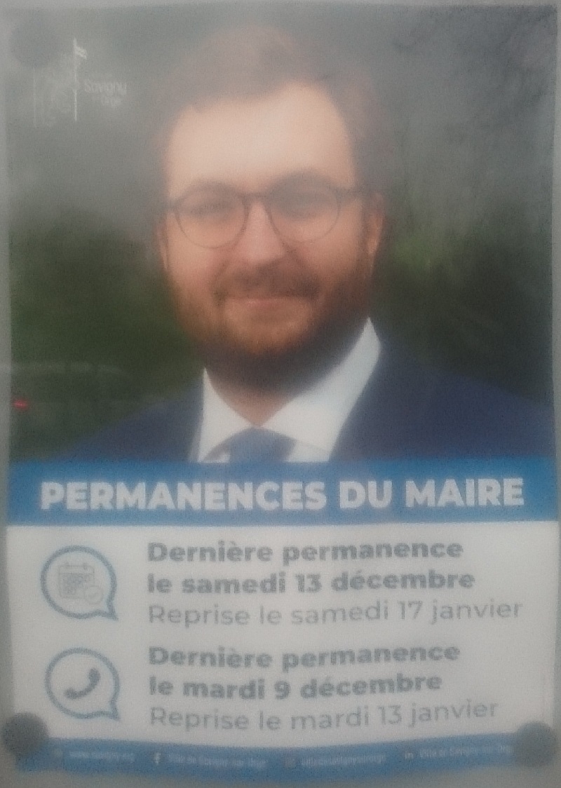 Un mois de vacances de Noël pour le maire de Savigny-sur-Orge !!!