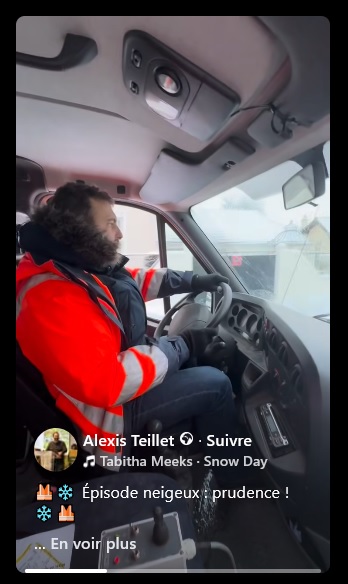 Heureusement qu&rsquo;Alexis TEILLET est là pour déneiger et faire la circulation à la place de ces feignasses et incapables d&rsquo;agents municipaux&nbsp;!