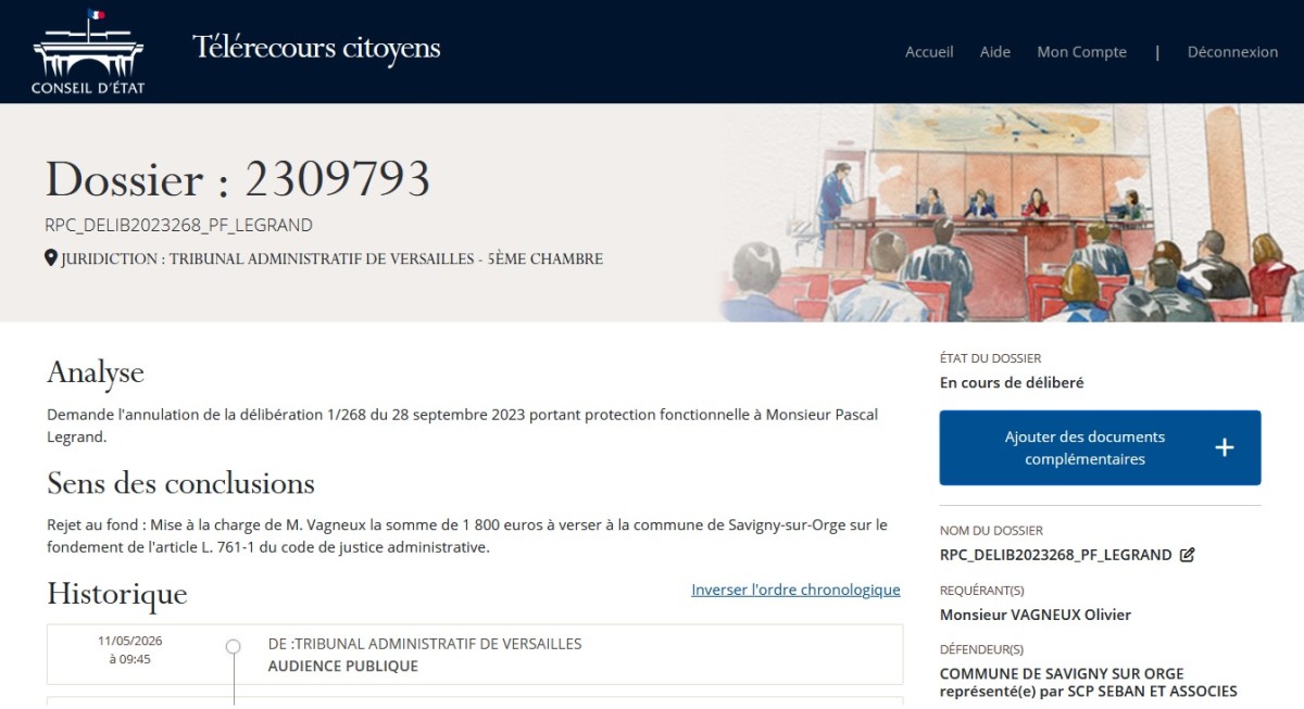 Protection fonctionnelle : la Cour administrative d&rsquo;appel de Versailles précise la notion de « faire l&rsquo;objet de poursuites pénales&nbsp;»