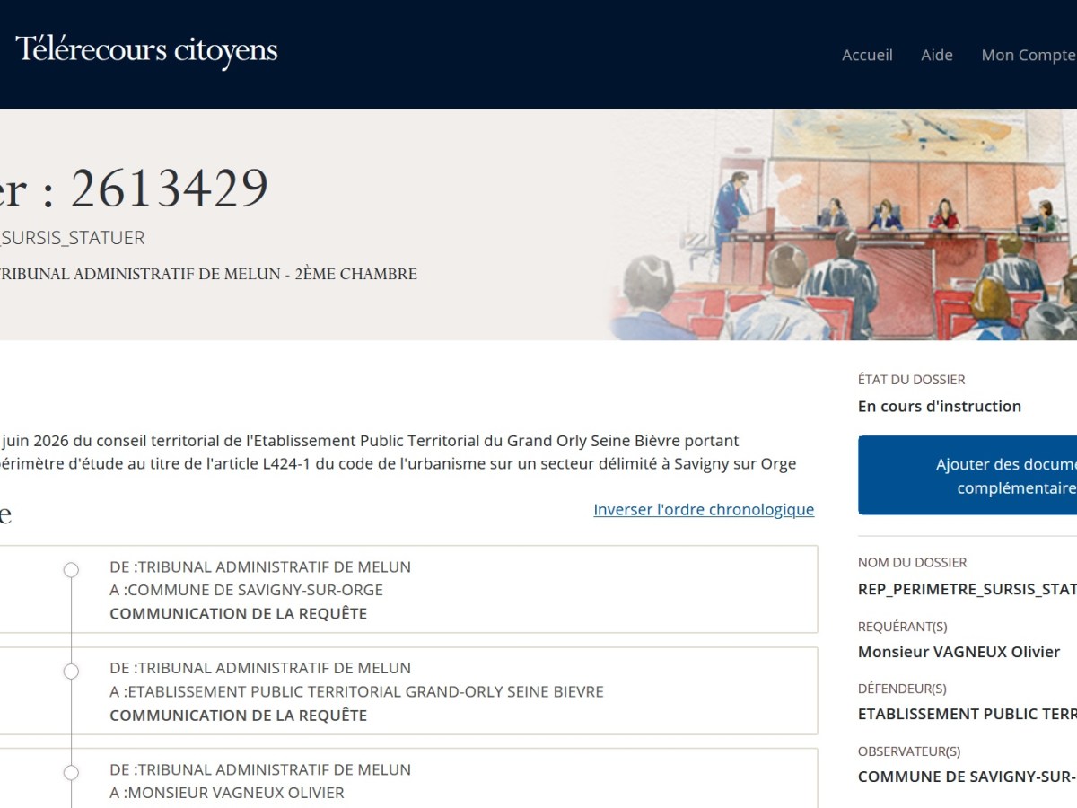 Concours : qui sont les juristes les moins intelligents entre ceux de la Mairie de Savigny-sur-Orge et ceux de l&rsquo;EPT GOSB ? [périmètre de sursis à statuer dans le quartier&nbsp;Chateaubriand]